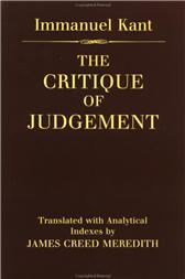 Critique of Judgement by Kant, Immanuel